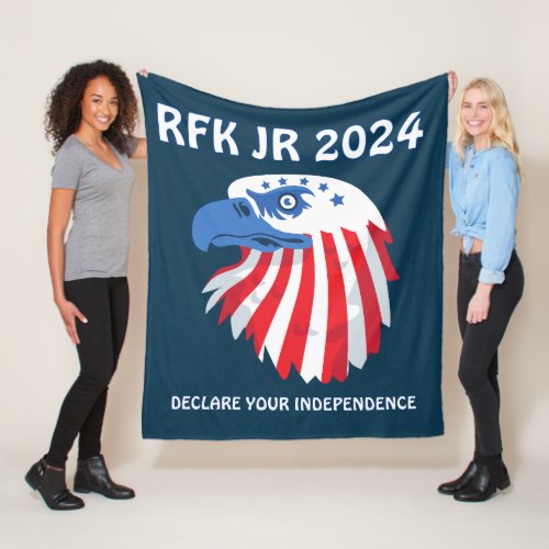 RFK JR Robert F Kennedy for President 2024 Fleece Blanket