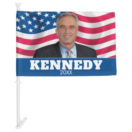 RFK JR _ Robert Kennedy Photo 2024 Car Flag