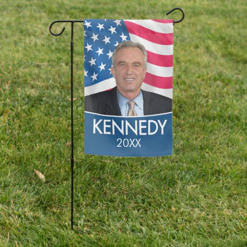RFK JR _ Robert Kennedy Photo 2024 Garden Flag