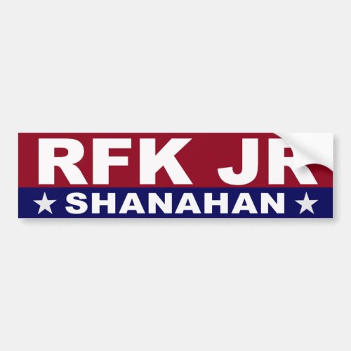 RFK JR SHANAHAN  BUMPER STICKER