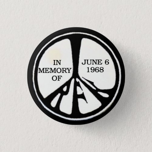 RFK Memorial Peace Pinback Pinback Button