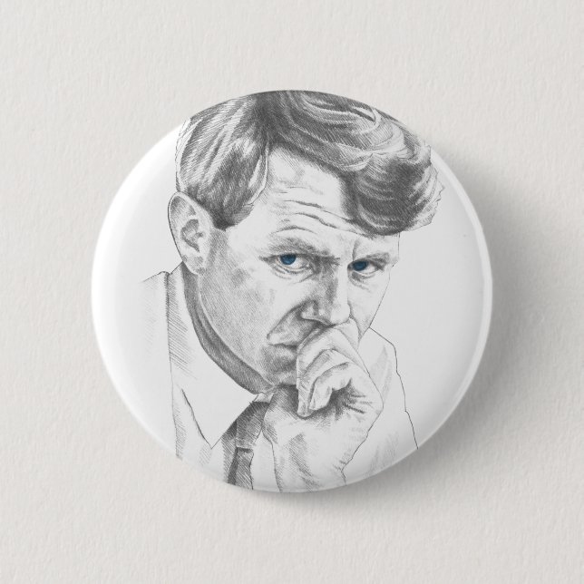 RFK: Robert Kennedy Pin Button (Front)