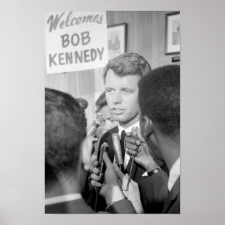RFK Speaking to Reporters - Atlantic City DNC Poster