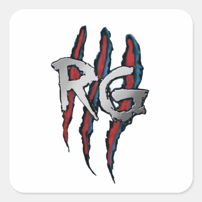 RG Logo Clear Square Sticker (Front)
