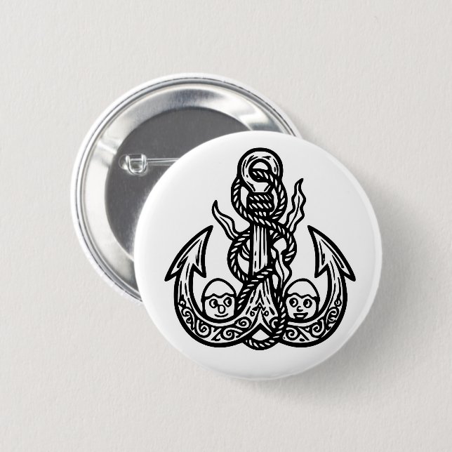 RG RA Egg Art Button (Front & Back)