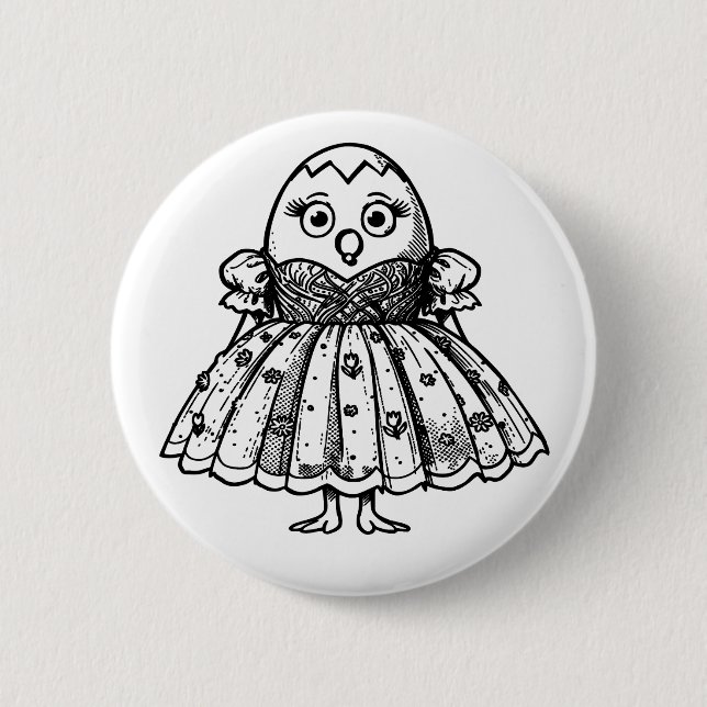 RG RA Egg Art Button (Front)