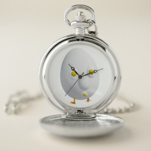 RG RA Egg Art Pocket Watch
