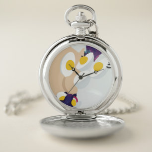 RG RA Egg Art Pocket Watch
