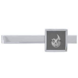 RG RA Egg Art Silver Finish Tie Bar
