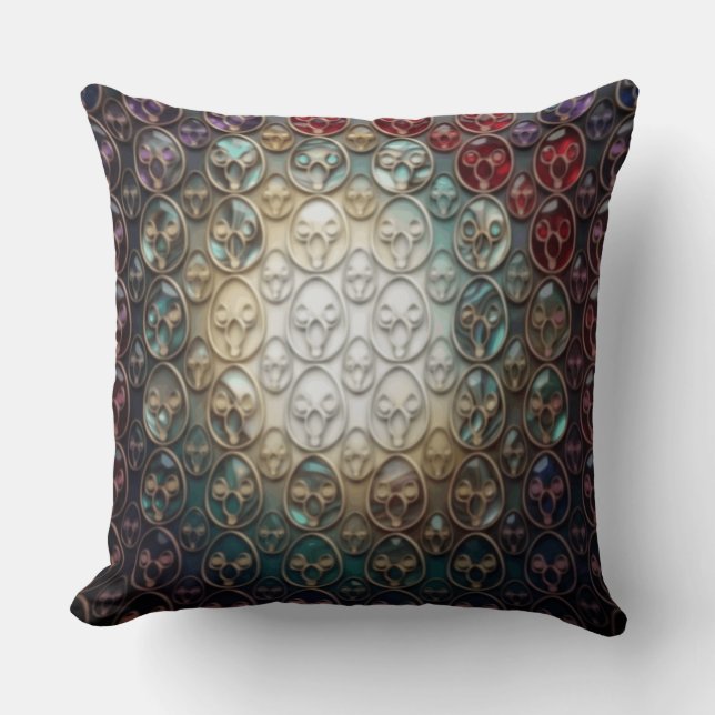 RG RA Egg Art Throw Pillow (Front)