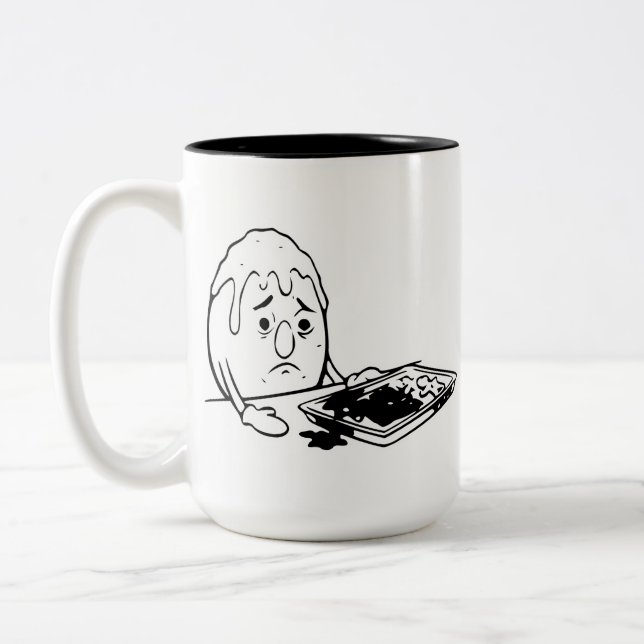 RG RA Egg Art Two-Tone Coffee Mug (Left)