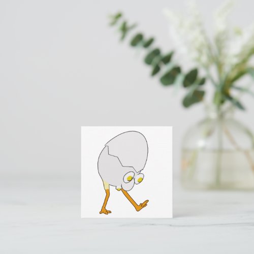 RG & RA Quirky Egg Character Cute Design Appointment Card