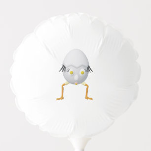 RG & RA Quirky Egg Character Cute Design Balloon