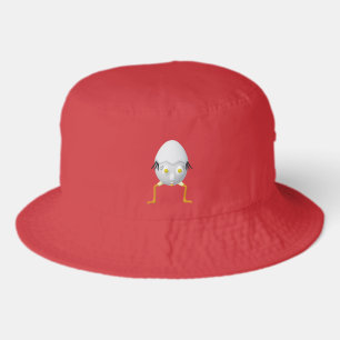 RG & RA Quirky Egg Character Cute Design Bucket Hat