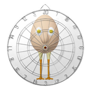 RG & RA Quirky Egg Character Cute Design Dart Board