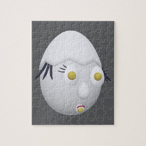 RG &amp; RA Quirky Egg Character Cute Design Jigsaw Puzzle