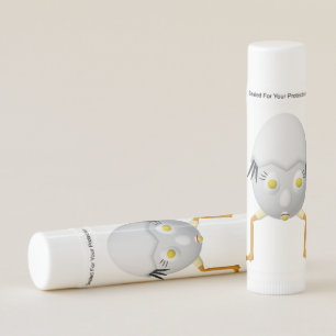 RG & RA Quirky Egg Character Cute Design Lip Balm
