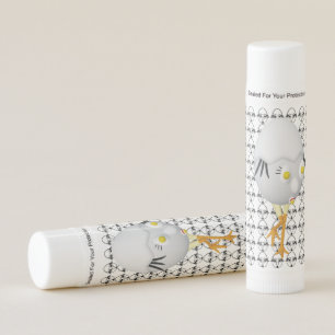 RG & RA Quirky Egg Character Cute Design Lip Balm