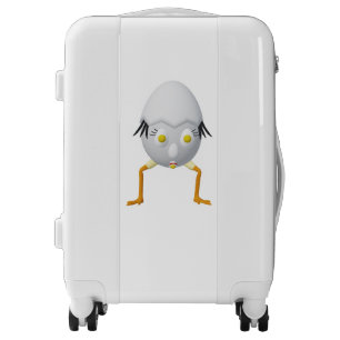 RG & RA Quirky Egg Character Cute Design Luggage