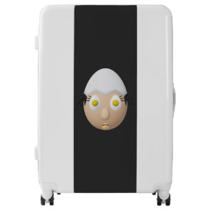 RG & RA Quirky Egg Character Cute Design Luggage