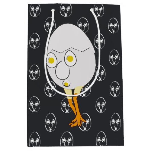 RG &amp; RA Quirky Egg Character Cute Design Medium Gift Bag