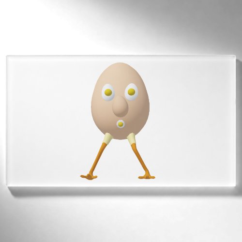 RG & RA Quirky Egg Character Cute Design Name Tag