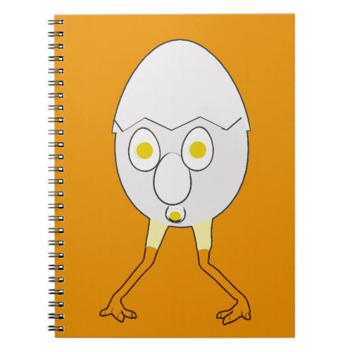 RG & RA Quirky Egg Character Cute Design Notebook