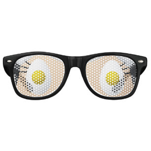 RG & RA Quirky Egg Character Cute Design Retro Sunglasses