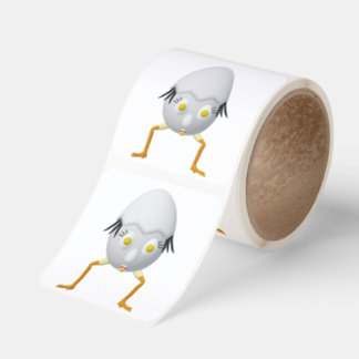 RG & RA Quirky Egg Character Cute Design Square Sticker