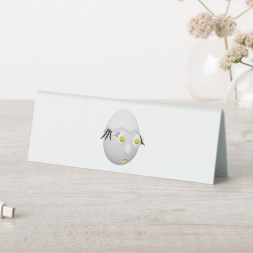 RG & RA Quirky Egg Character Cute Design Table Tent
