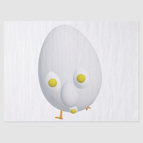 RG & RA Quirky Egg Character Cute Design Tissue Paper
