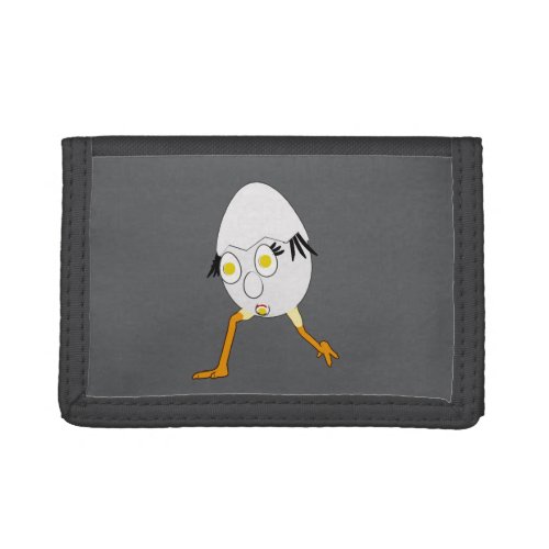 RG & RA Quirky Egg Character Cute Design Tri-fold Wallet