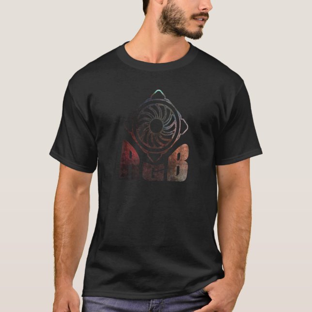 Rgb Case Fan Modding A Pc Masterrace Gaming Comput T-Shirt (Front)