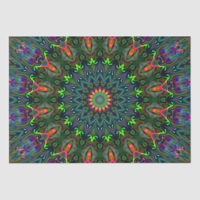 rgb colored mandala tissue paper (Front)