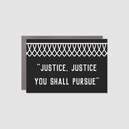 RGB Lace Collared Justice Justice Car Magnet