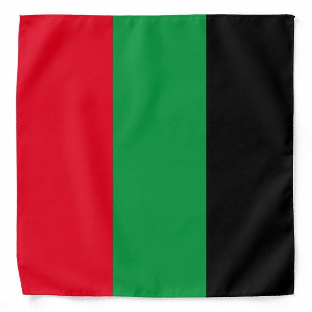RGB Pan African Flag  Bandana (Front)