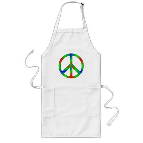 RGB Peace Sign Long Apron