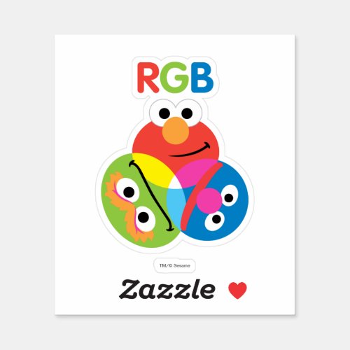 RGB Sesame Street Sticker