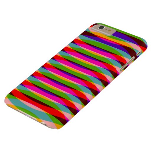 Rgb zigzag spike waves pattern barely there iPhone 6 plus case