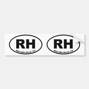 RH Rolling Hills Bumper Sticker