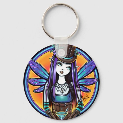 "Rhapsody" Gothic Absinthe Fairy Art Keychain