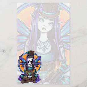"Rhapsody" Gothic Absinthe Fairy Art Stationery