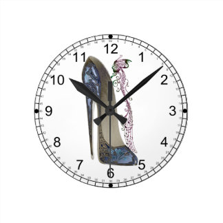 Shoes Wall Clocks | Zazzle