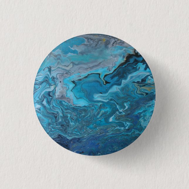 Rhapsody in Turquoise Button (Front)