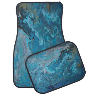 Rhapsody in Turquoise Car Floor Mat