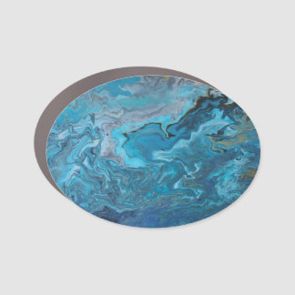 Rhapsody in Turquoise Car Magnet