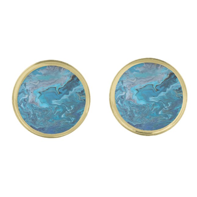 Rhapsody in Turquoise Cufflinks (Front)