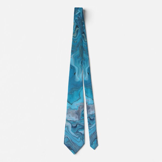 Rhapsody in Turquoise Neck Tie (Front)