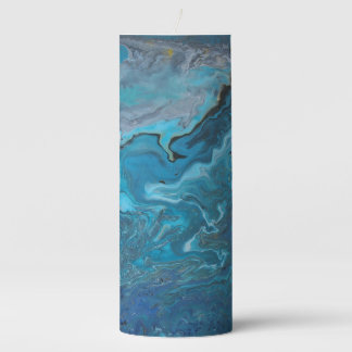 Rhapsody in Turquoise Pillar Candle