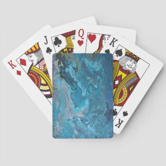 Rhapsody in Turquoise Poker Cards